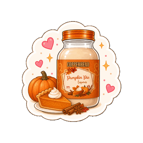 Pumpkin Spice Love Sticker by CopperheadDistillery