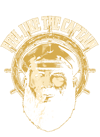Feel Like The Captain Sticker by El Capitan
