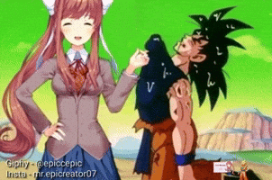 Son Goku Monika GIF