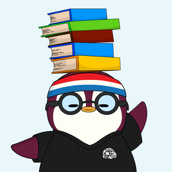 School Read GIF by Pudgy Penguins