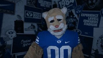 Cosmo Go Cougs GIF by BYU Cougars