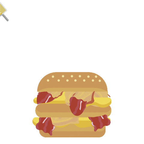 Cheese Bacon Sticker by TukTukNoodles
