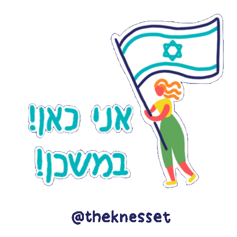 Israeli Flag Sticker by The Knesset