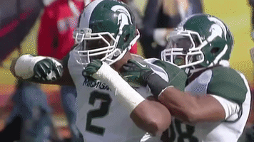 College Football Eating GIF by Michigan State Football
