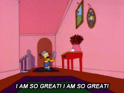 i am great the simpsons GIF
