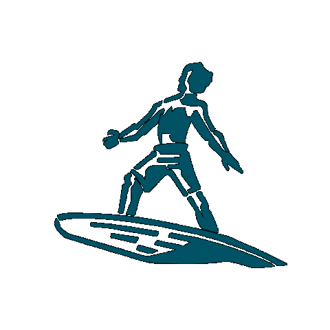 Surfing Surfer Sticker