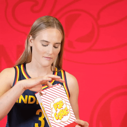 Basketball Popcorn GIF by Indiana Fever
