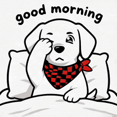 Sleepy Good Morning GIF by FlannelGo