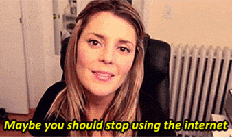 queue reaction s grace helbig too much internet stop using the internet