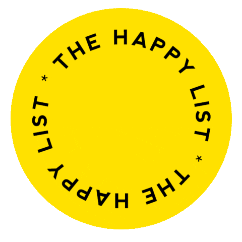 The Happy List Sticker by Oh Happy Day