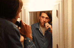 mirror shaving GIF by hateplow