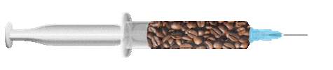 Tired Coffee Beans Sticker