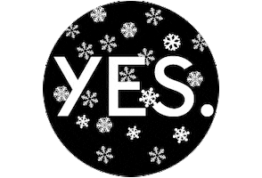 Snow Yes Sticker by YES. Snowboards