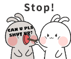 Can U Pls Shut Up Sticker