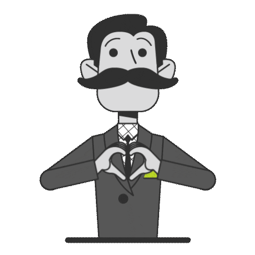 Love You Sticker by Signore Mario