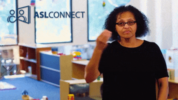 American Sign Language Dinner GIF by ASL Connect