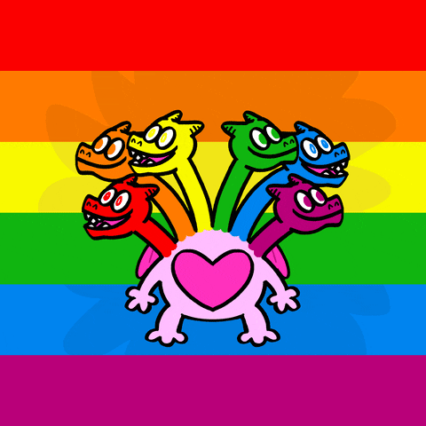 PhilCorbett love game heart rainbow GIF