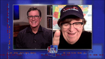 Stephen Colbert Wave GIF by The Late Show With Stephen Colbert
