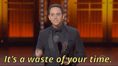 Waste Of Time GIF by Tony Awards - Find & Share on GIPHY