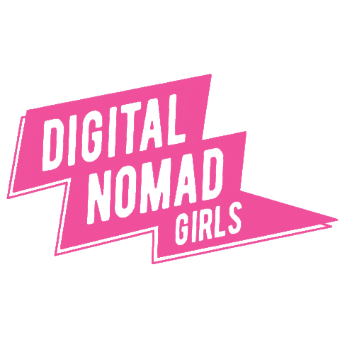 Digital Nomad Girls Sticker