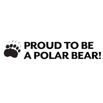 Polar Bear Sticker by Bowdoin College
