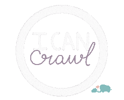 Babies Crawl Sticker by Baby Nest Designs