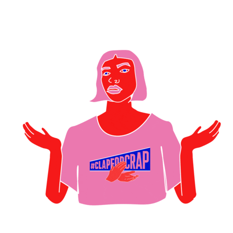Confused Girl Sticker by ClapForCrap