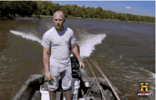 serious boat GIF by Swamp People