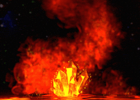 Burning Fire Stone GIF