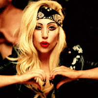 lady gaga heart GIF
