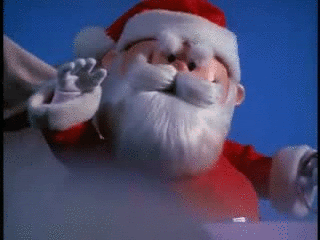 Santa rudolph the red nosed reindeer gif