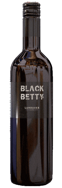 Black Betty Wine Sticker by Landauer Gisperg