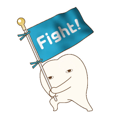 Fight Flag Sticker by dental_sozai