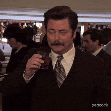 Giphy - Season 2 Drinking GIF by Parks and Recreation