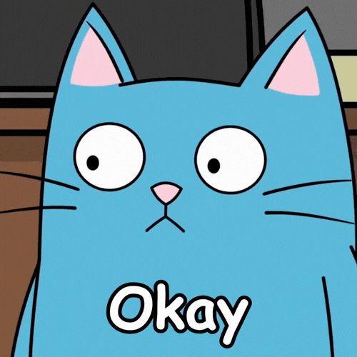 Blue Cat Ok GIF