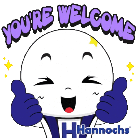 Youre Welcome Ok Sticker by Hannochs