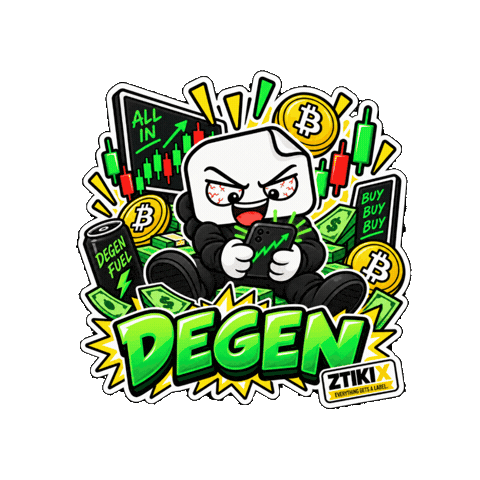 All In Gambling Sticker by ZTIKIX