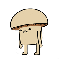 sad mushroom GIF