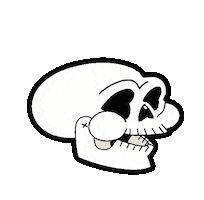 Halloween Skull Sticker