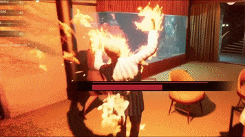 This Is Fine On Fire GIF by Versus Evil