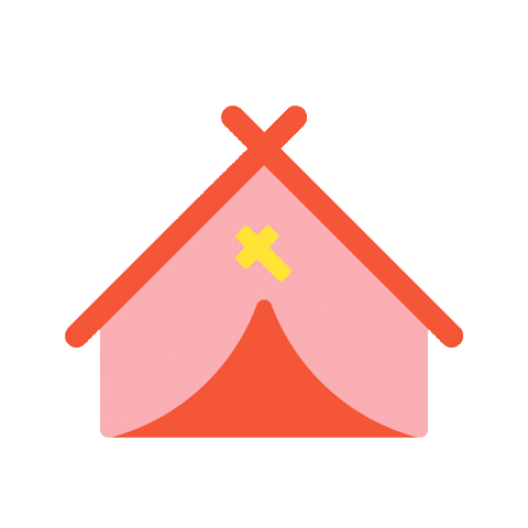 Adventure Camping Sticker by Kamino vzw
