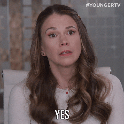 suttonfoster yes GIF by YoungerTV