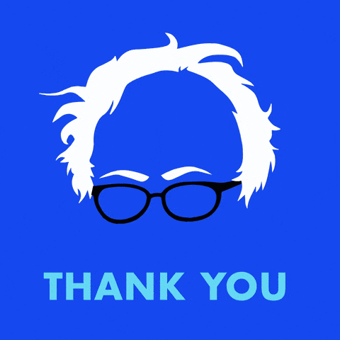 Bernie Sanders Thank You