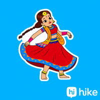 Excited Dance GIF by Hike Sticker Chat