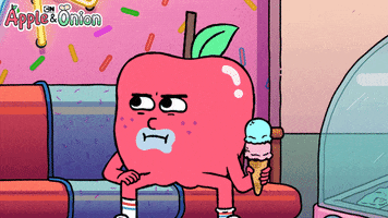 Sad Apple And Onion GIF by Cartoon Network