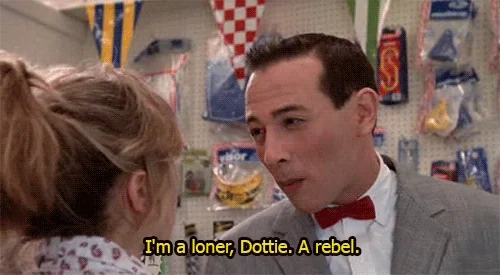 pee wee herman rebel GIF