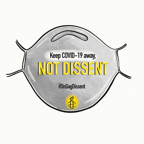 Dissent Mask GIF by Amnesty India
