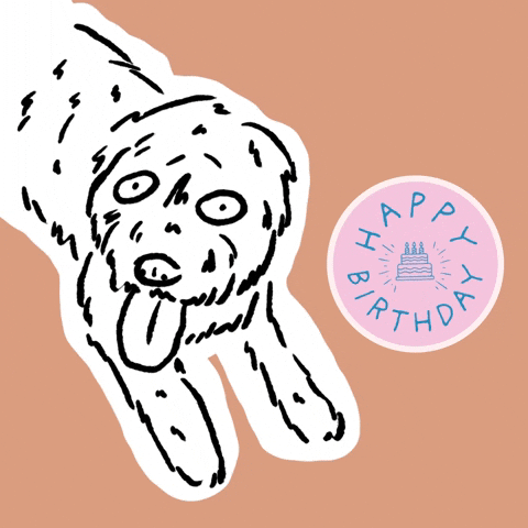 Happy Birthday Dog GIF by butpoorlydrawn