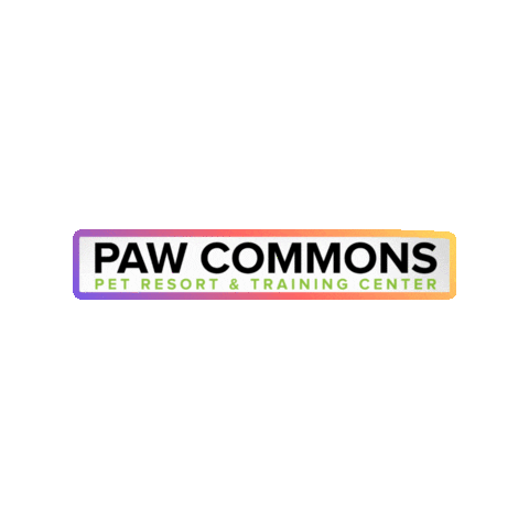 Paw Commons Pet Resort Sticker