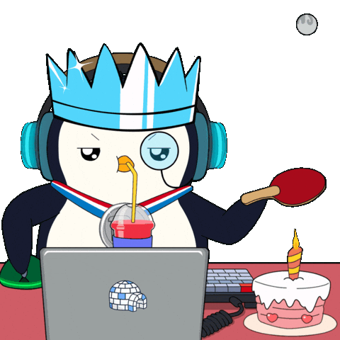 Ping Pong Birthday Sticker by Pengu Asia